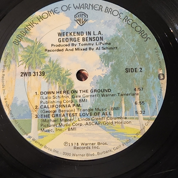 Vintage George Benson Weekend in LA Black Double Vinyl Warner Bros Record LP - Picture 11 of 15
